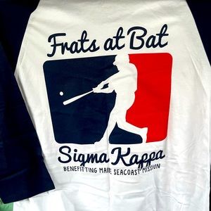 💜 Sigma Kappa Frats at Bat ⚾️ 3/4 Baseball Tee